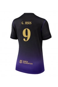 Barcelona Gabriel Jesus #9 Jalkapallovaatteet Naisten Vieraspaita 2026-27 Lyhythihainen